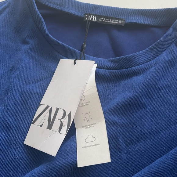 Zara Women’s  Blue Dress brand new with tags - Picture 2 of 4
